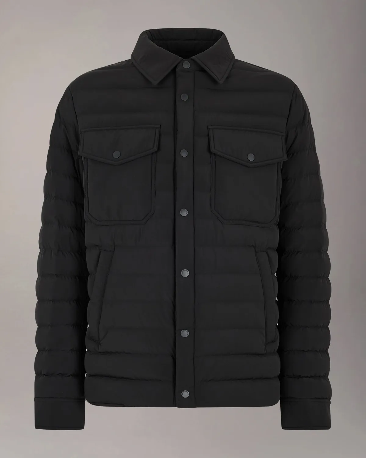 Moose Knuckles Lennox Shirt veste noire matelassée