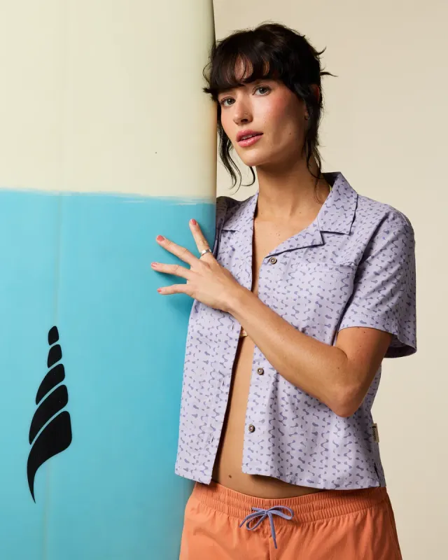 Cotopaxi Afuera Button Up chemise femme Shimmer Honeydew légère