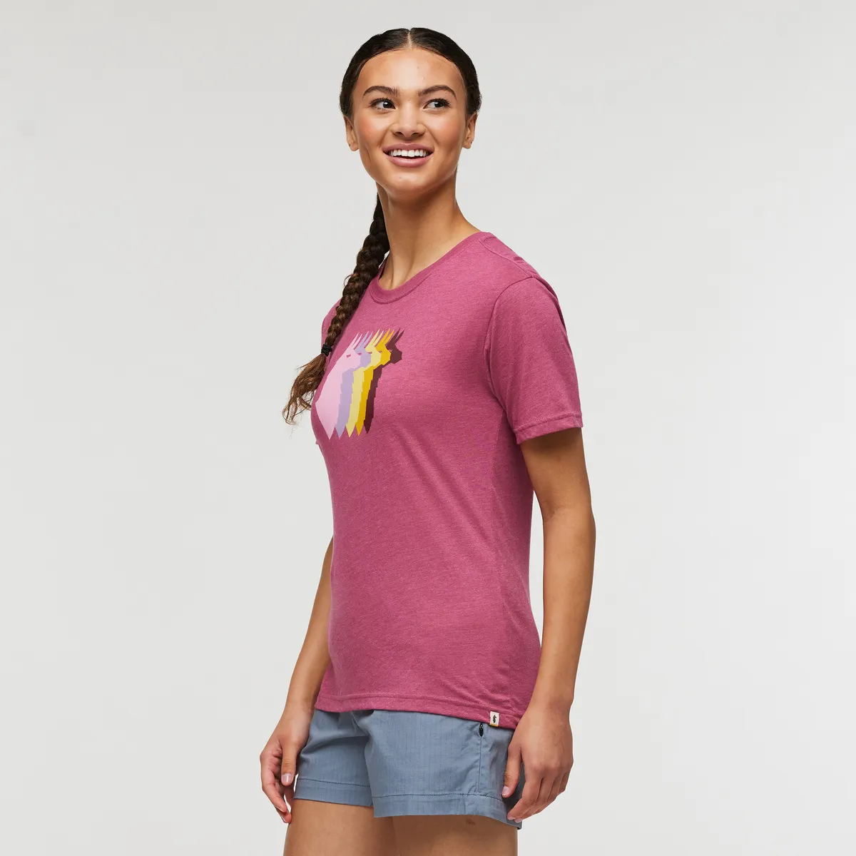 Cotopaxi Llama Sequence t-shirt femme Sea Spray coton