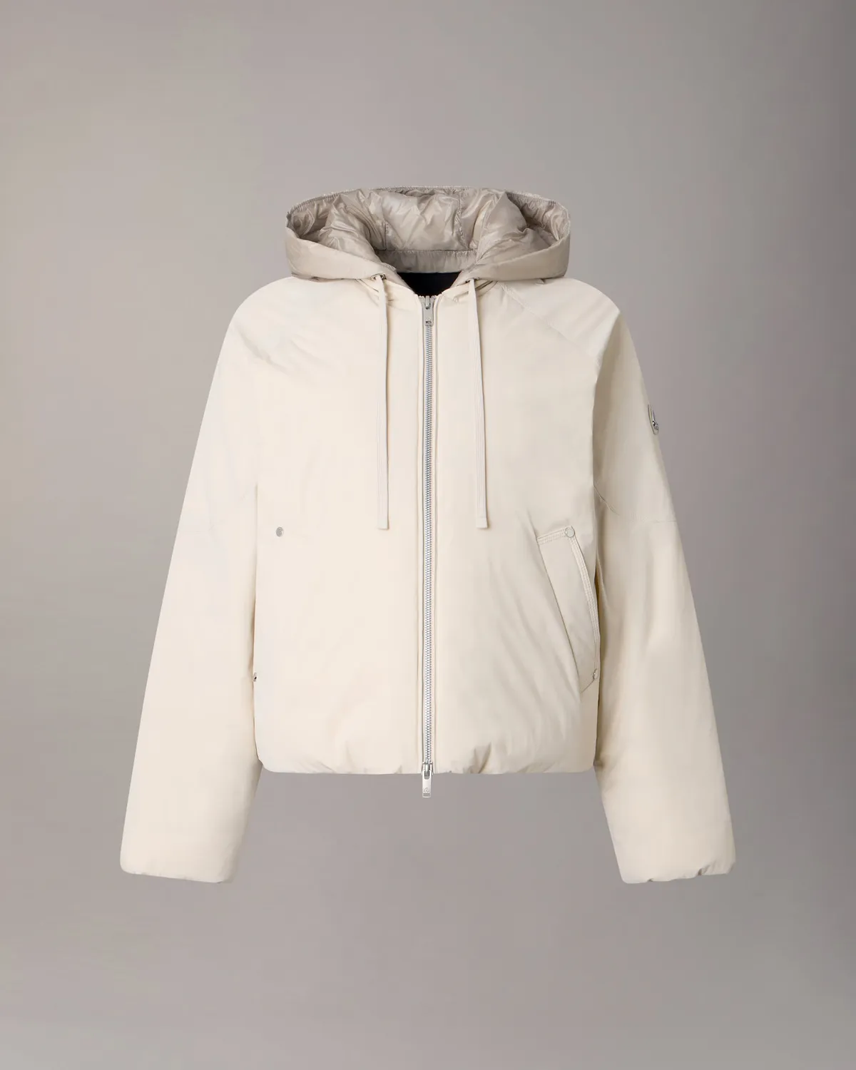 Moose Knuckles Tegan Down Bomber veste alabaster légère