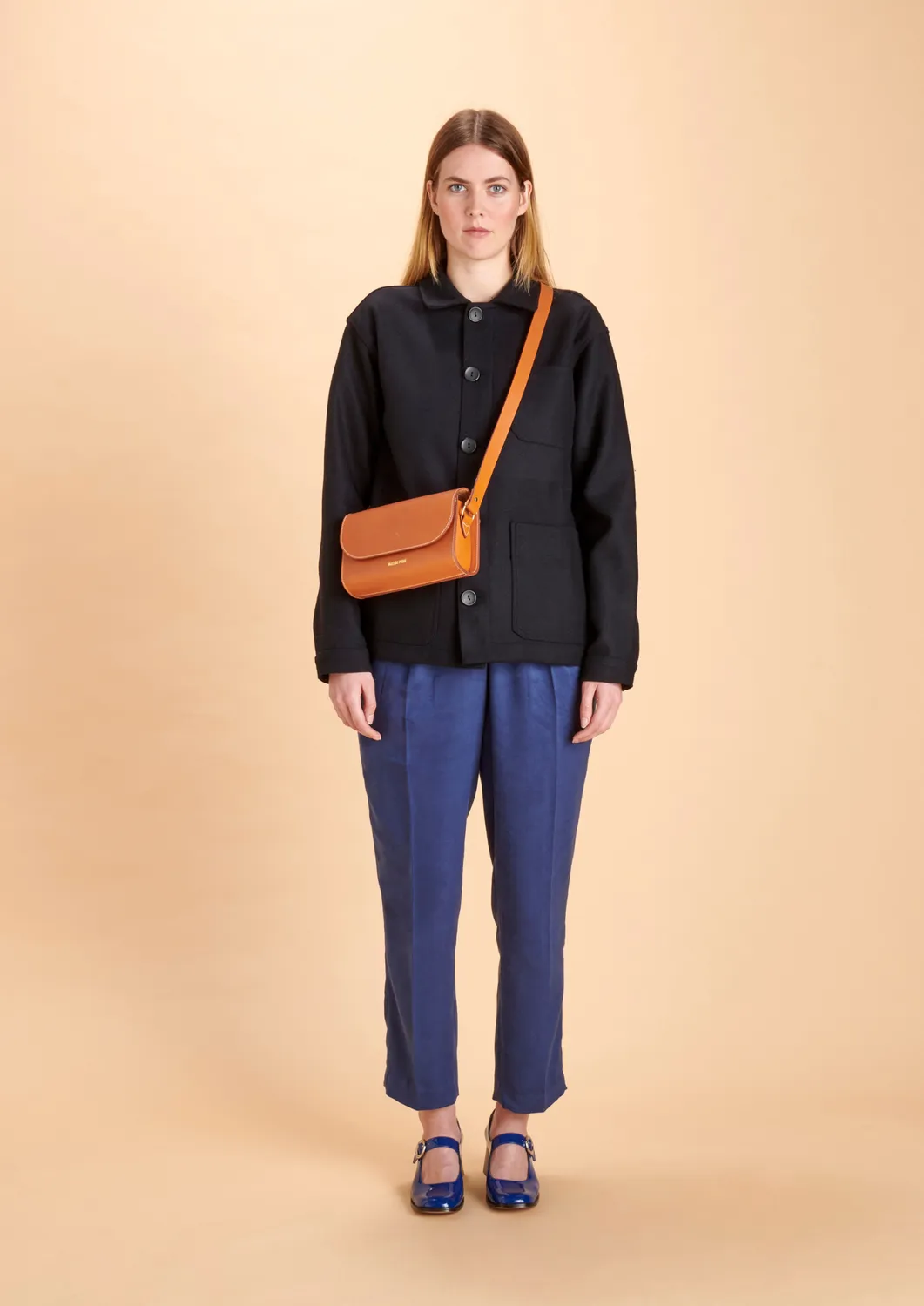 Soubacq Le Bleu Carino veste de travail laine cachemire