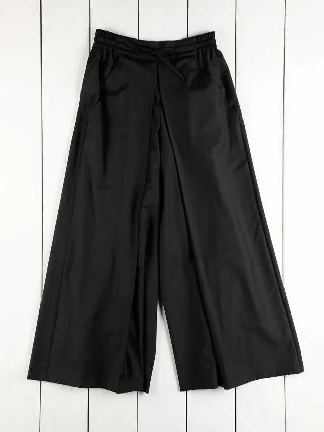 Hollington Hakama pantalon laine noire S130 plis