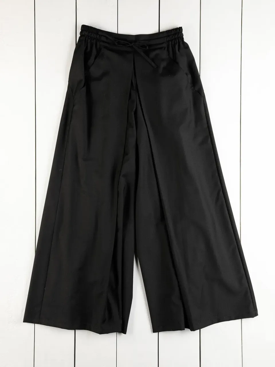 Hollington Hakama pantalon laine noire S130 plis