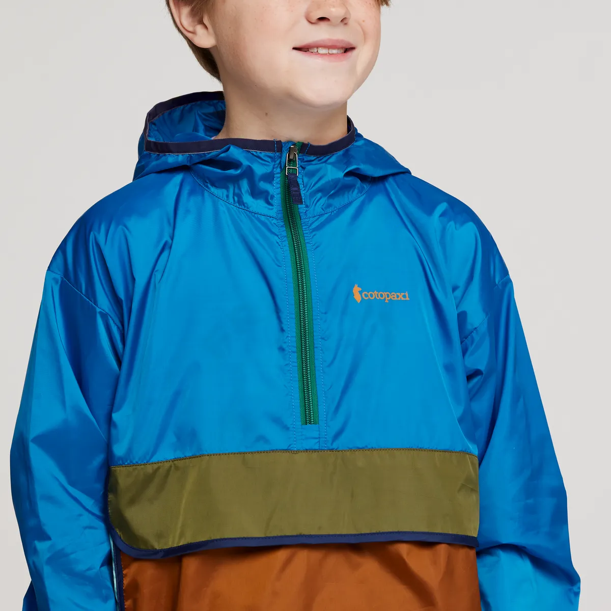 Cotopaxi Teca Half-Zip coupe-vent enfant Fireball léger