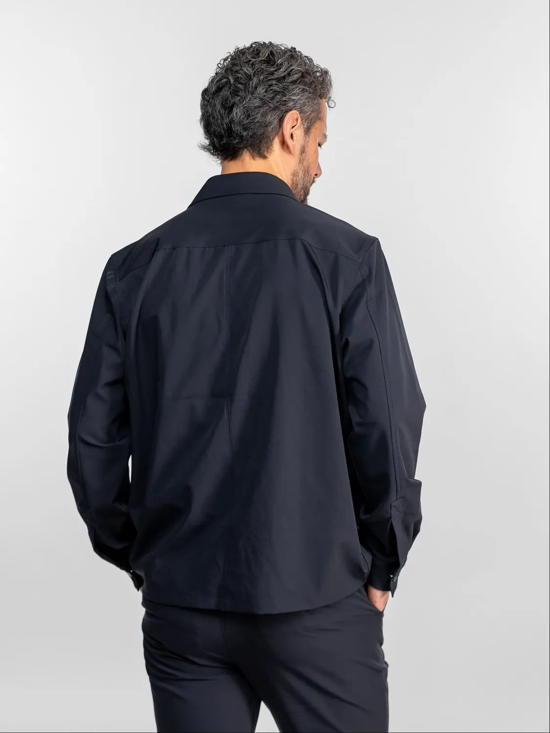 DAYTONA Stretchirt chemise casual homme extensible noir
