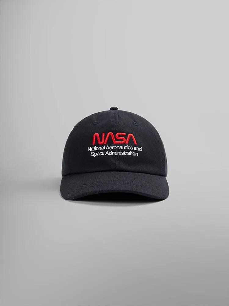 Alpha Industries Nasa Worm Logo Cap casquette blanche