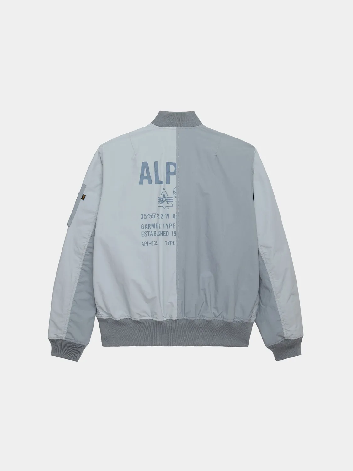 Alpha Industries L-2B Relaxed Patchwork blouson Mist nylon