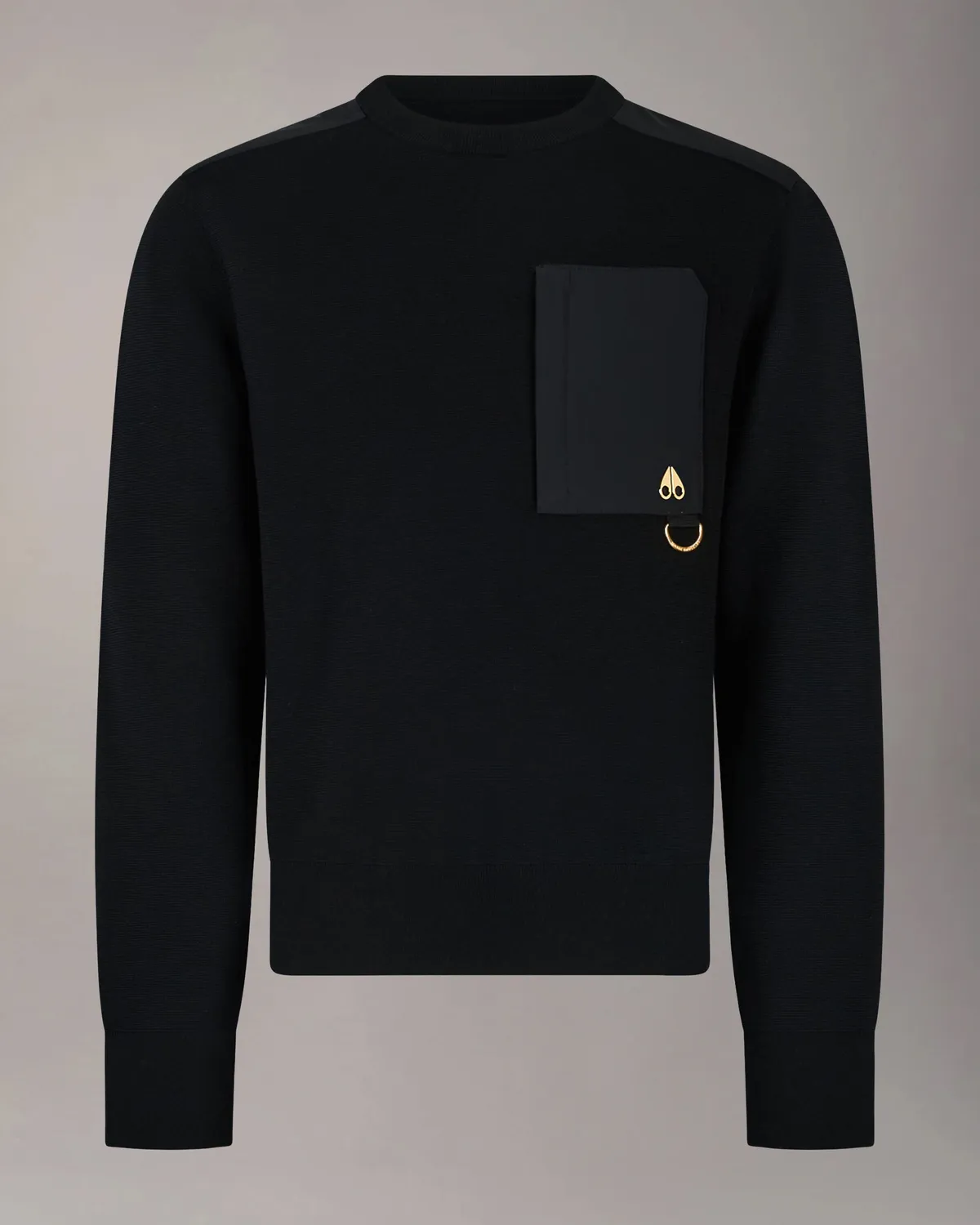Moose Knuckles Gold Series Elowan Pull Noir Col Rond
