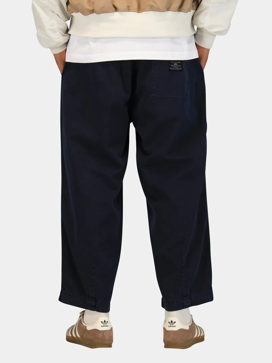 Alpha Industries Oversized Cotton pantalon bleu replica large