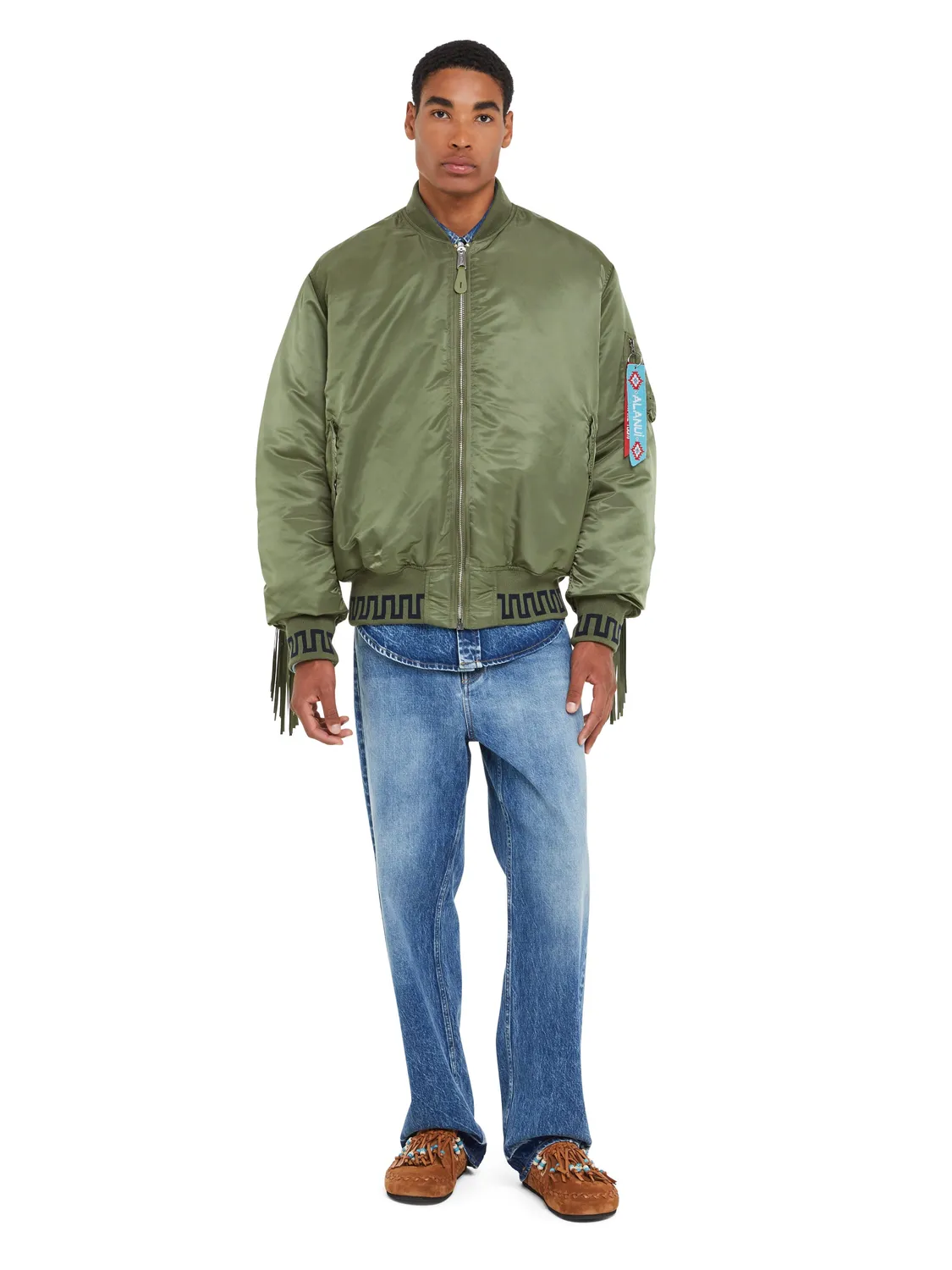 Alpha Industries Alanui MA-1 blouson sage patchwork