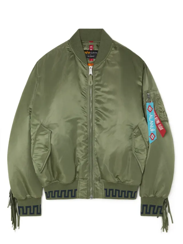 Alpha Industries Alanui MA-1 blouson sage patchwork