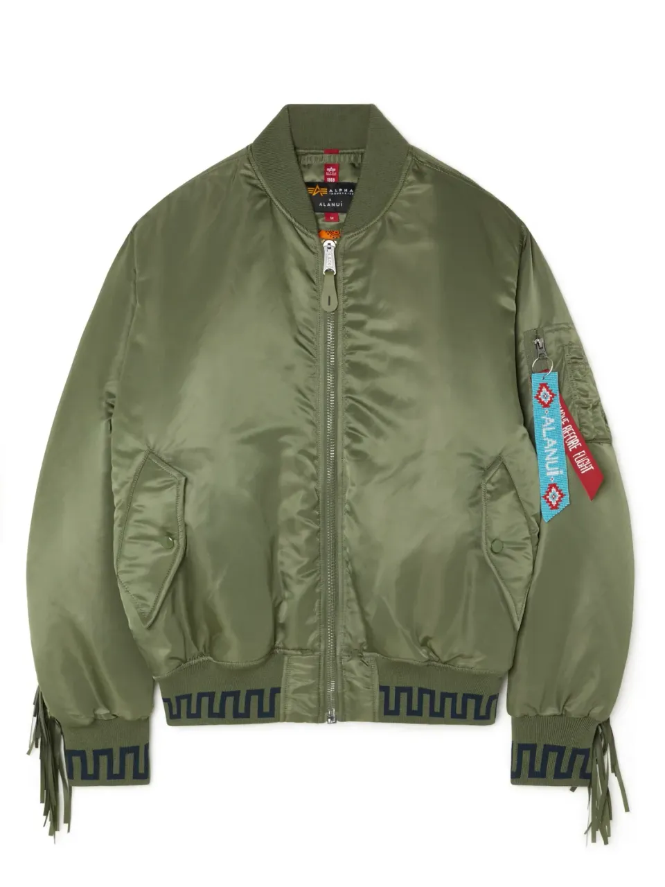 Alpha Industries Alanui MA-1 blouson sage patchwork