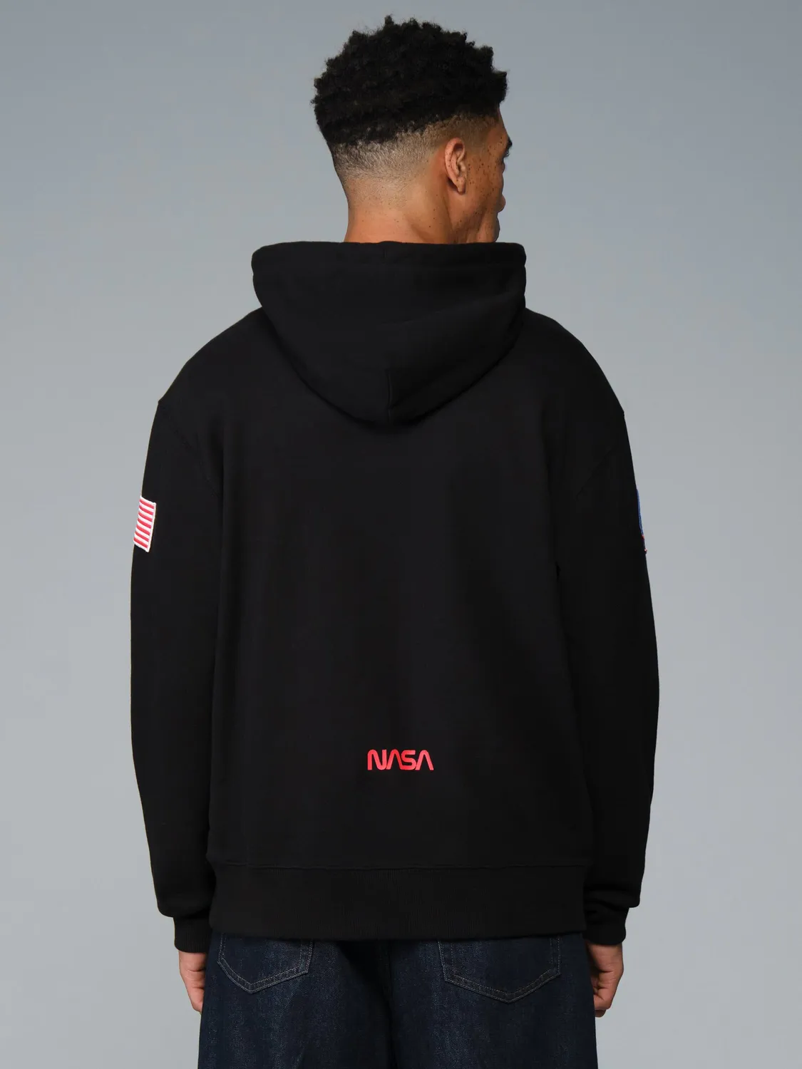 Alpha Industries NASA Essential hoodie sweat noir coton