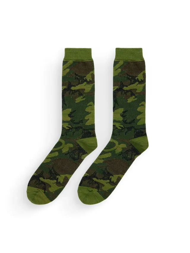Alpha Industries Anonymous Ism chaussettes camo woodland coton