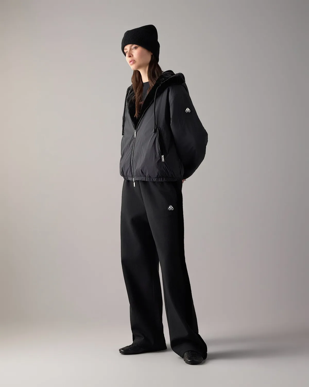 Moose Knuckles Eaton Bunny hoodie réversible noir