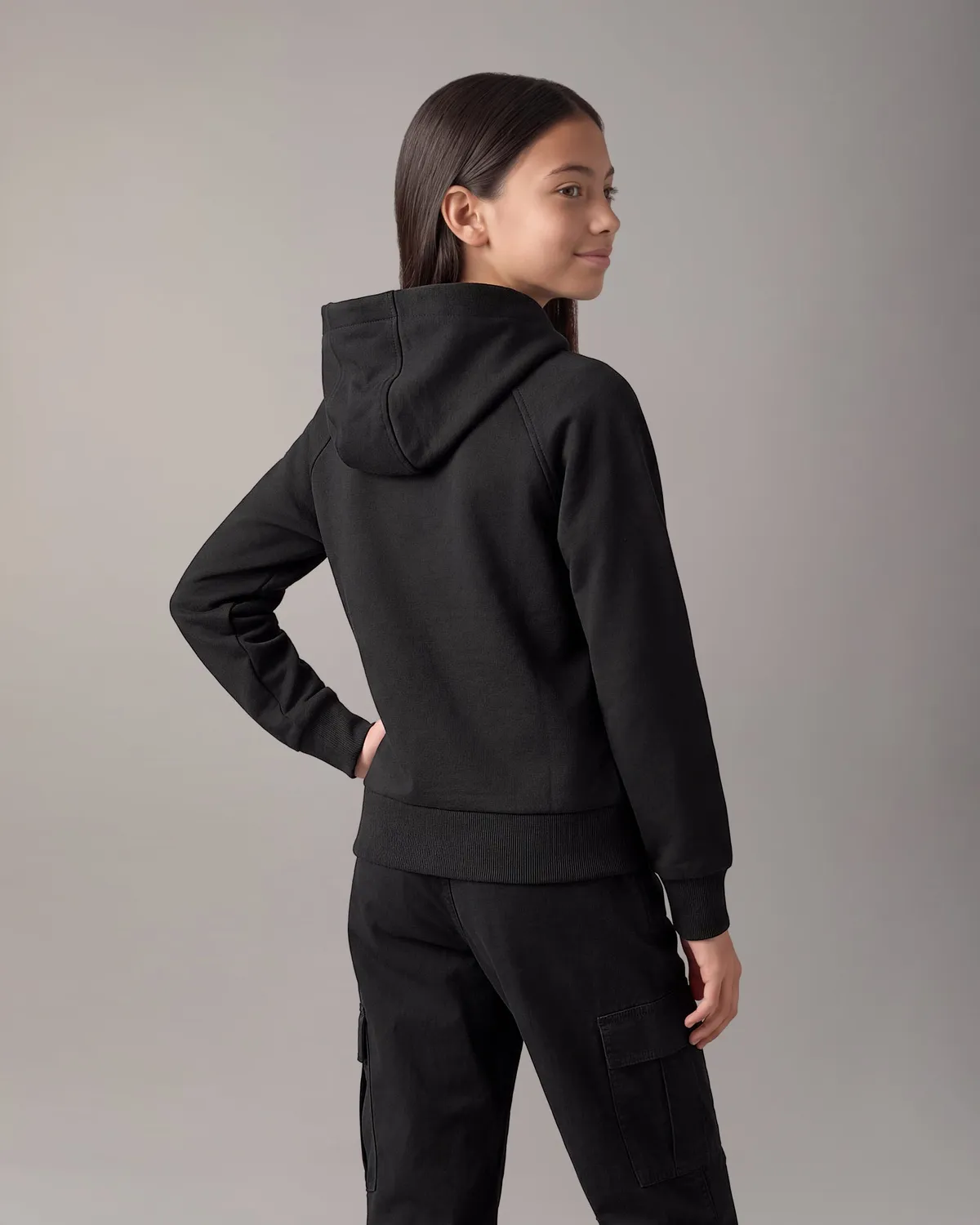 Moose Knuckles Yul Hoodie Sweat Enfant Noir Doux