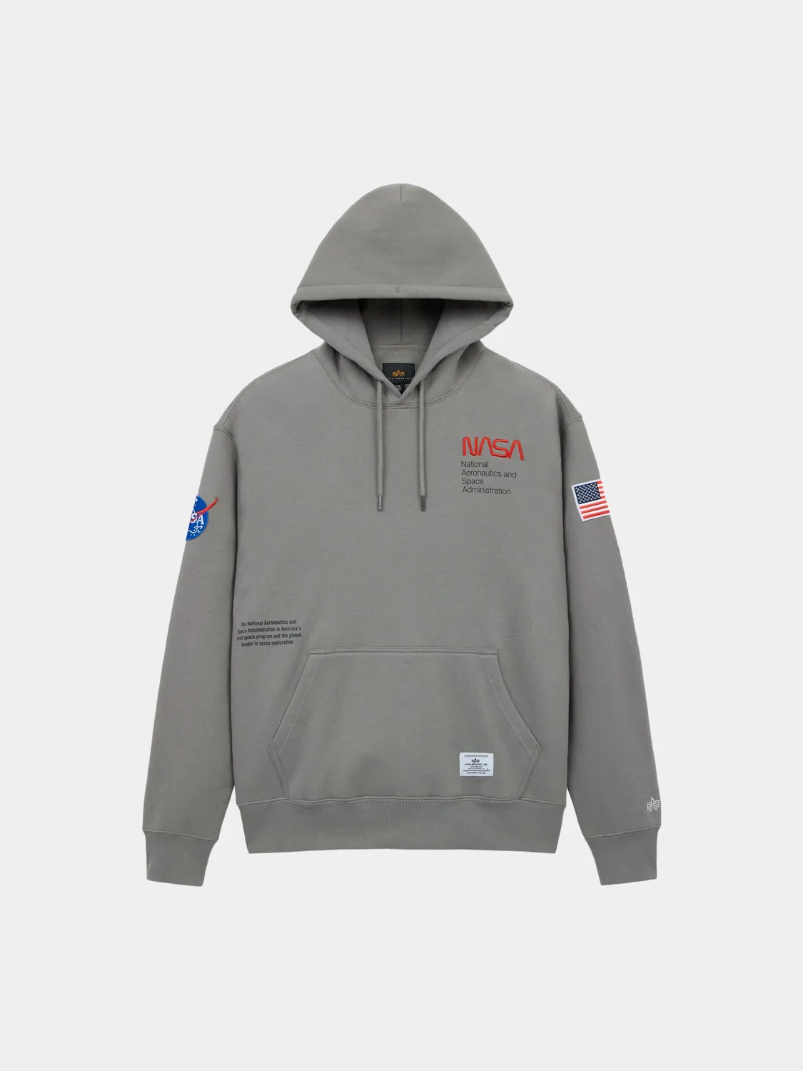 Alpha Industries NASA Essential hoodie sweat noir coton