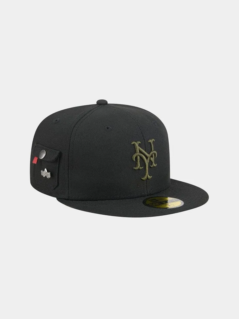 Alpha Industries New York Mets 59Fifty casquette noire