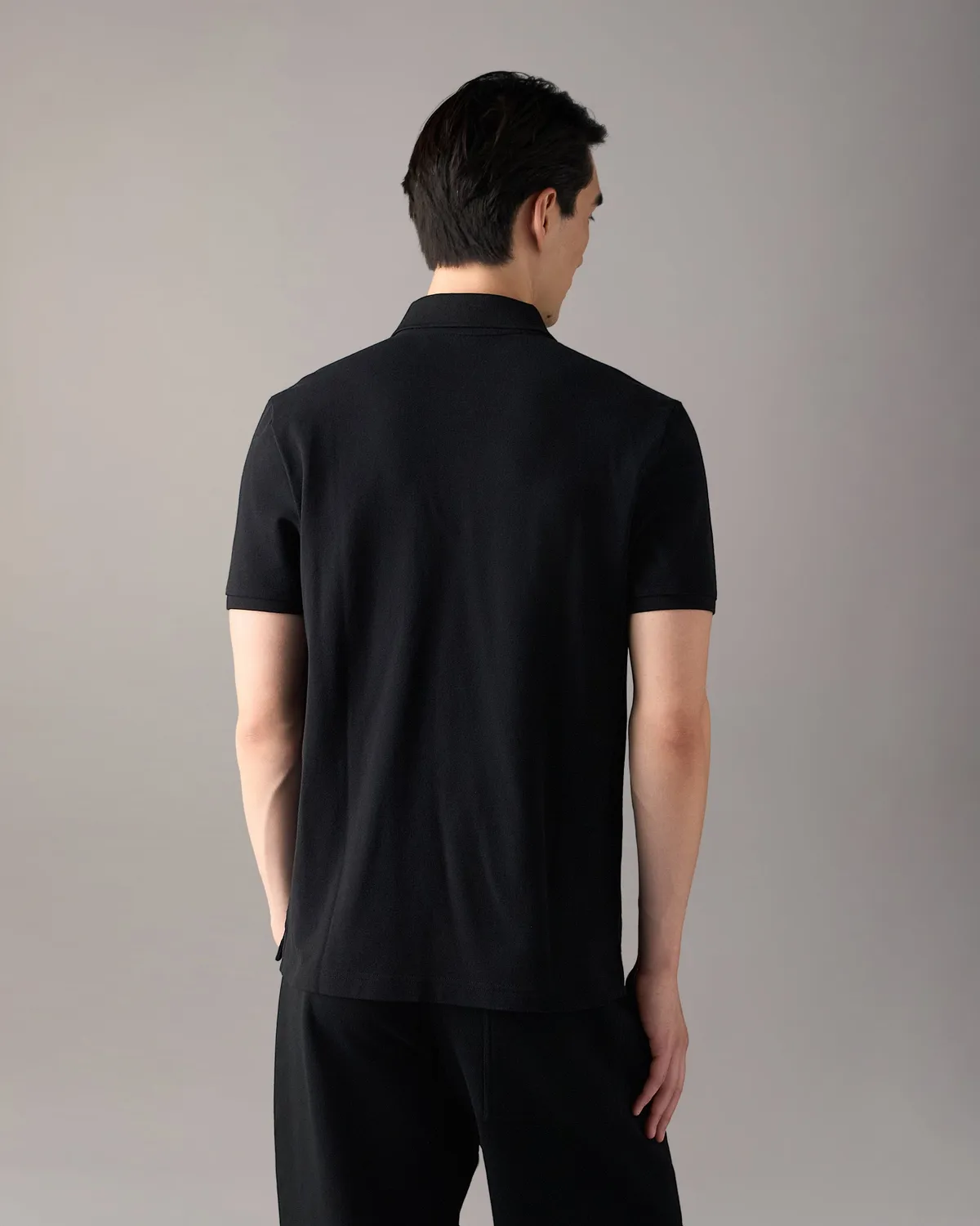 Moose Knuckles Yul polo noir coton stretch
