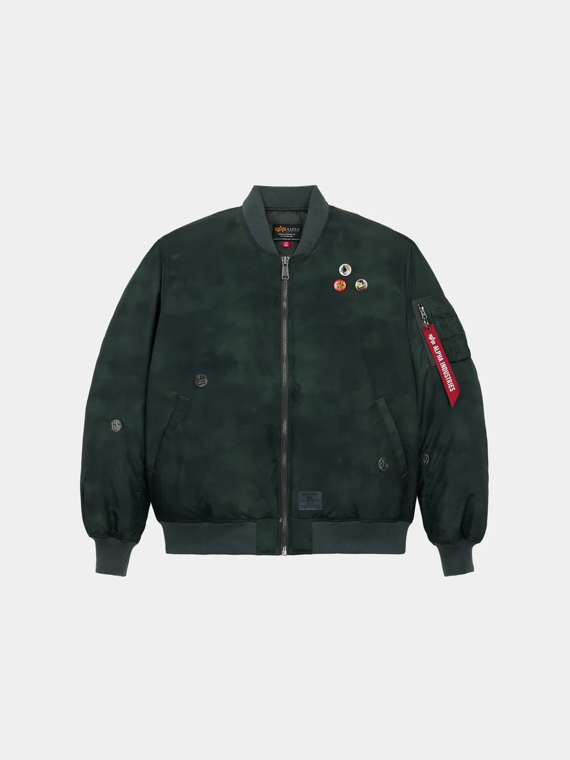 Alpha Industries MA-1 Oxford Vintage Print blouson bomber noir