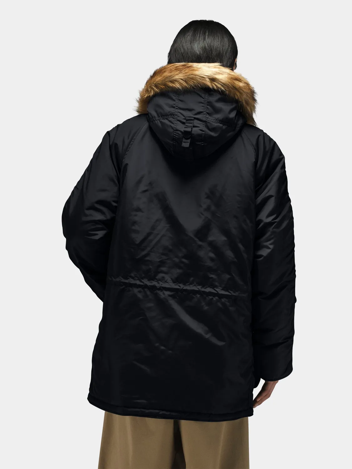 Alpha Industries N-3B Oxford parka vert cuisses grand froid