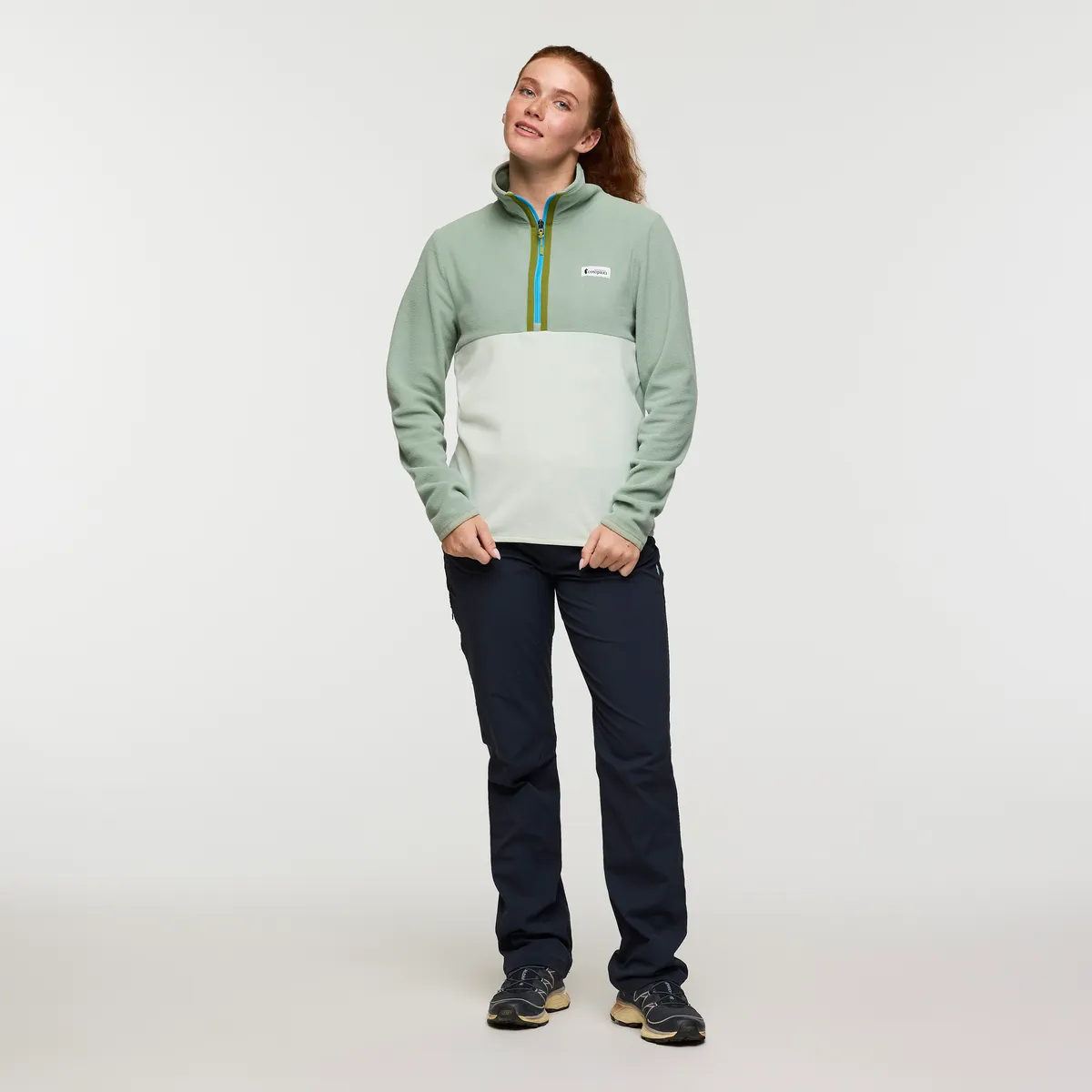 Cotopaxi Amado Pull polaire femme Sea Spray demi-zip