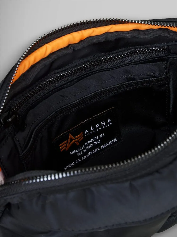 Alpha Industries Nylon Messenger Sacoche noire 4,3 L