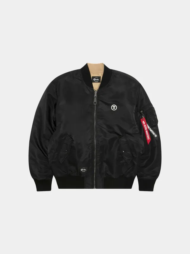 Alpha Industries AAPE MA-1 bomber Noir réversible