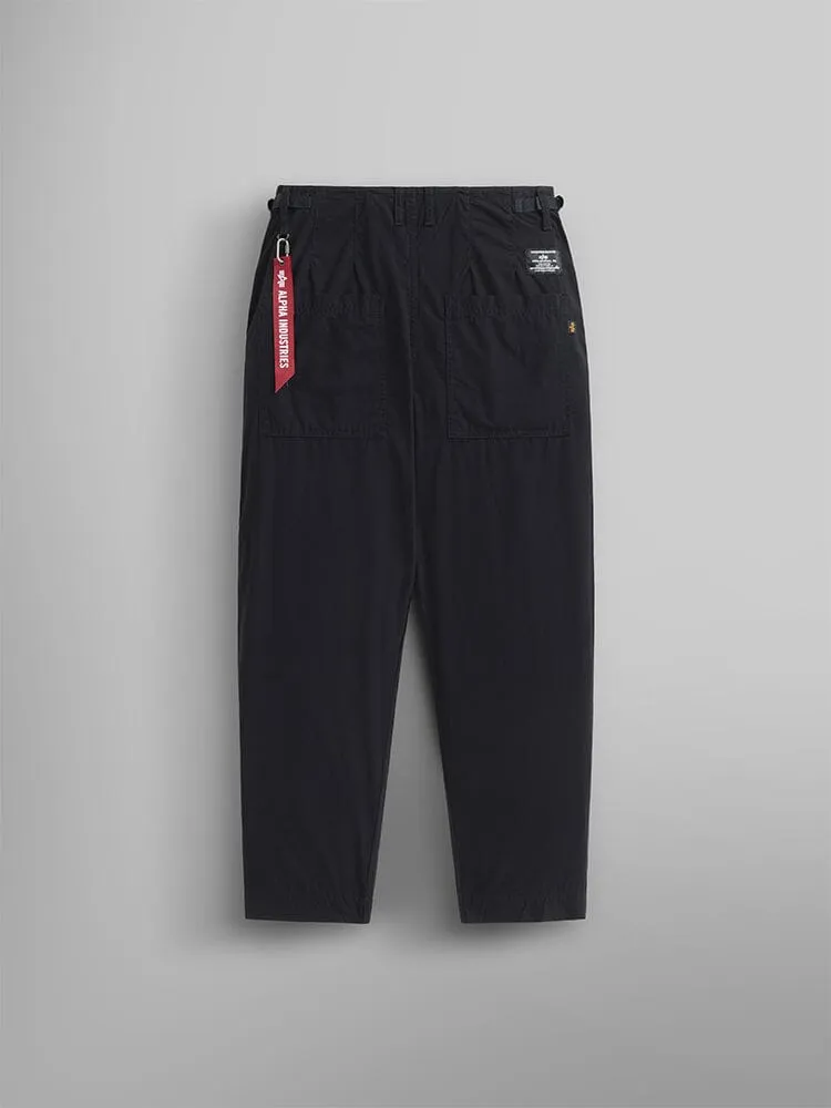 Alpha Industries Barrel pantalon coton noir taille haute femme