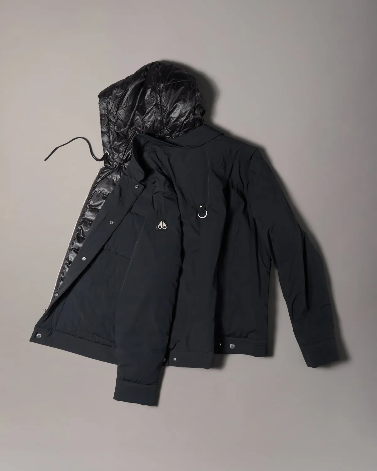 Moose Knuckles Brixton Down Trucker Jacket doudoune noire légère
