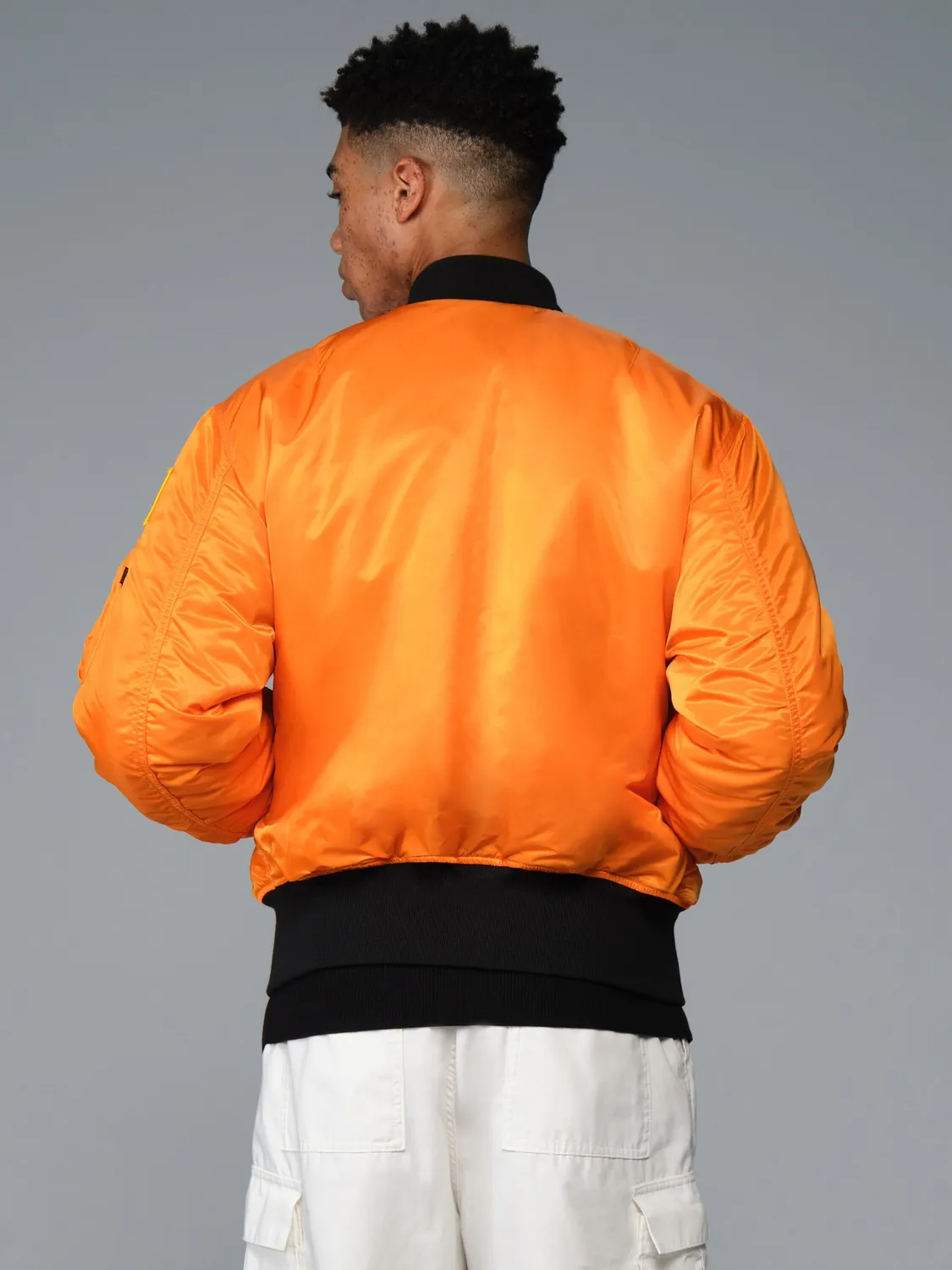 Alpha Industries MA-1 bomber NASA Galaxy orange réversible