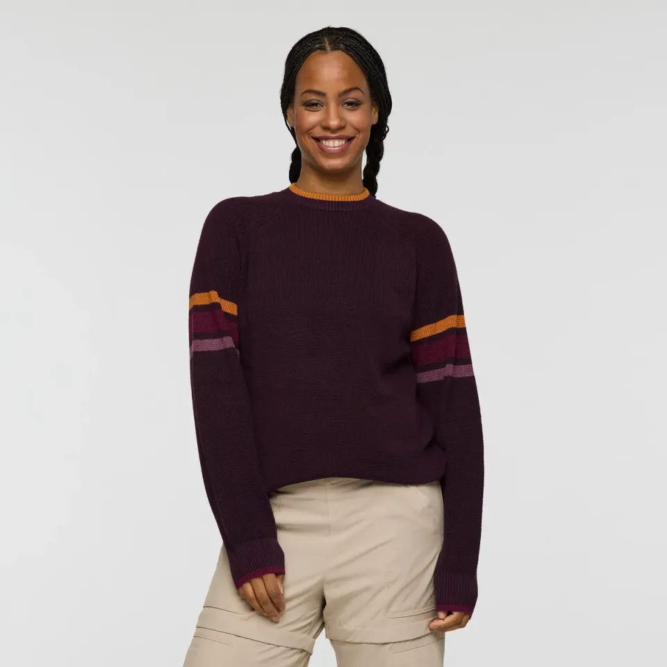 Cotopaxi Libre Waffle Crew Sweater femme maille noire