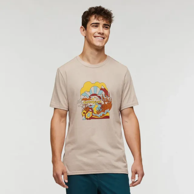 Cotopaxi Utopia t-shirt homme Oatmeal coton bio