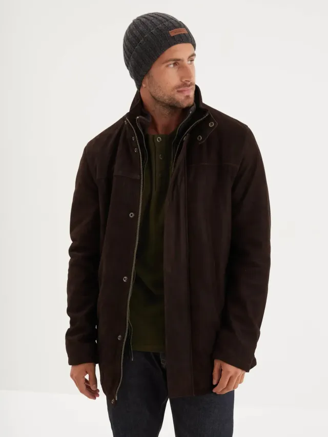 DAYTONA Balzac Madison veste cuir homme marron nubuck