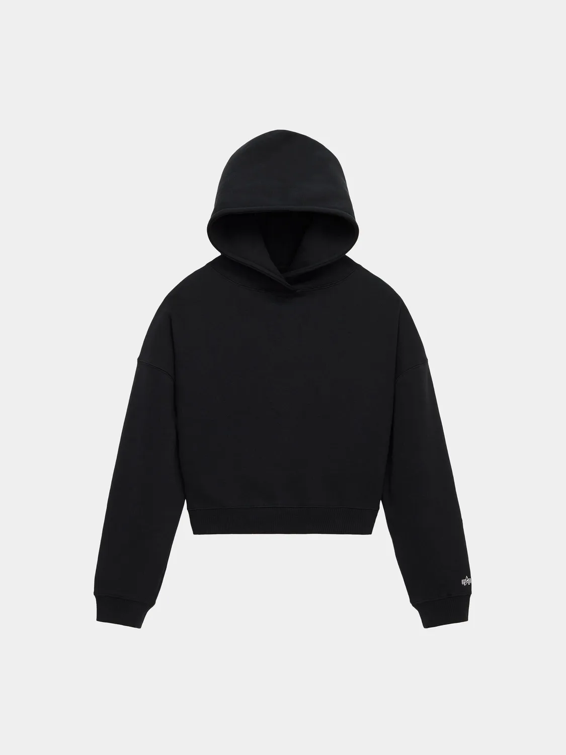 Alpha Industries Essential hoodie cropped espresso femme