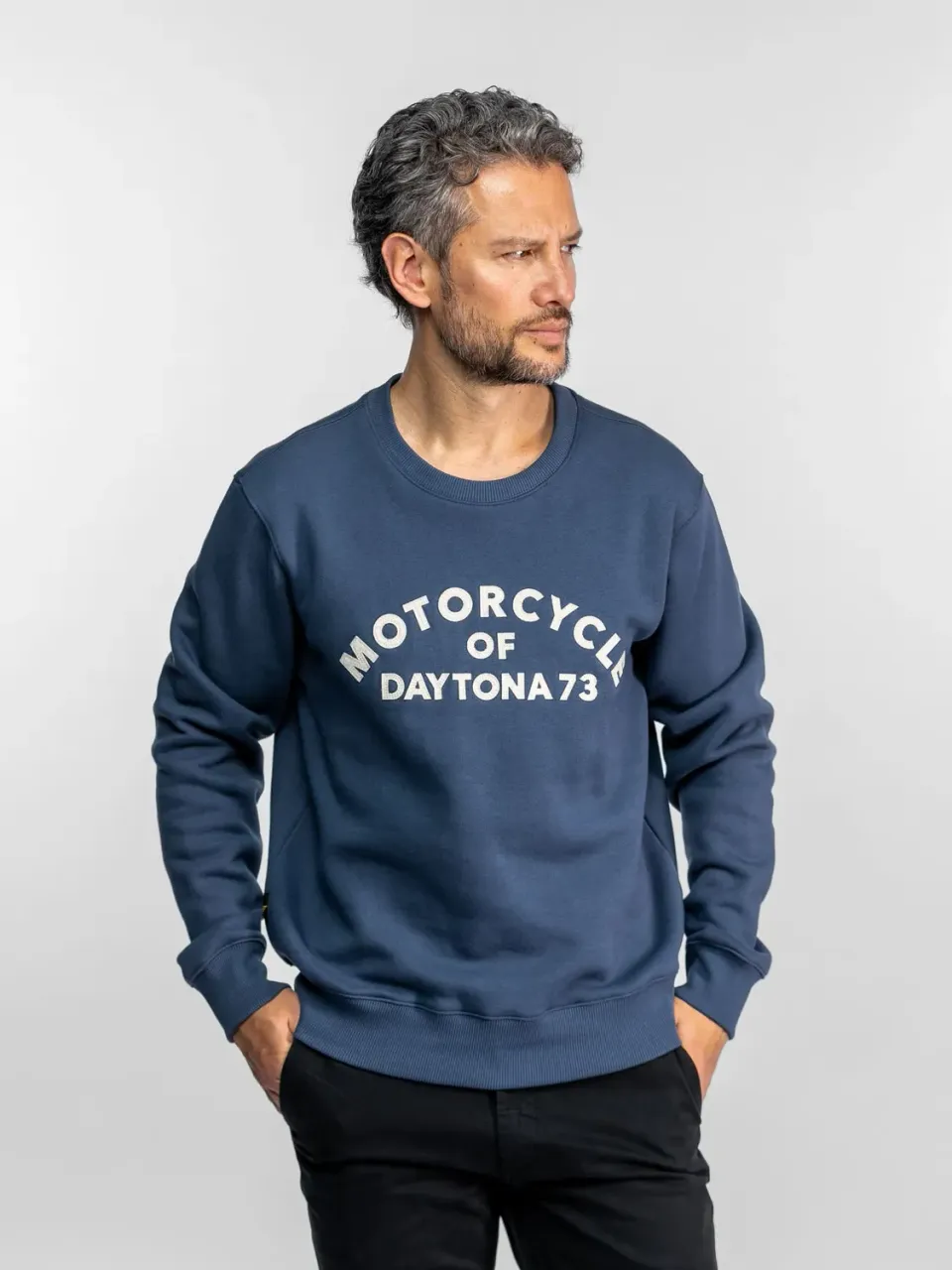Daytona Monterey sweat moto molleton vintage blue