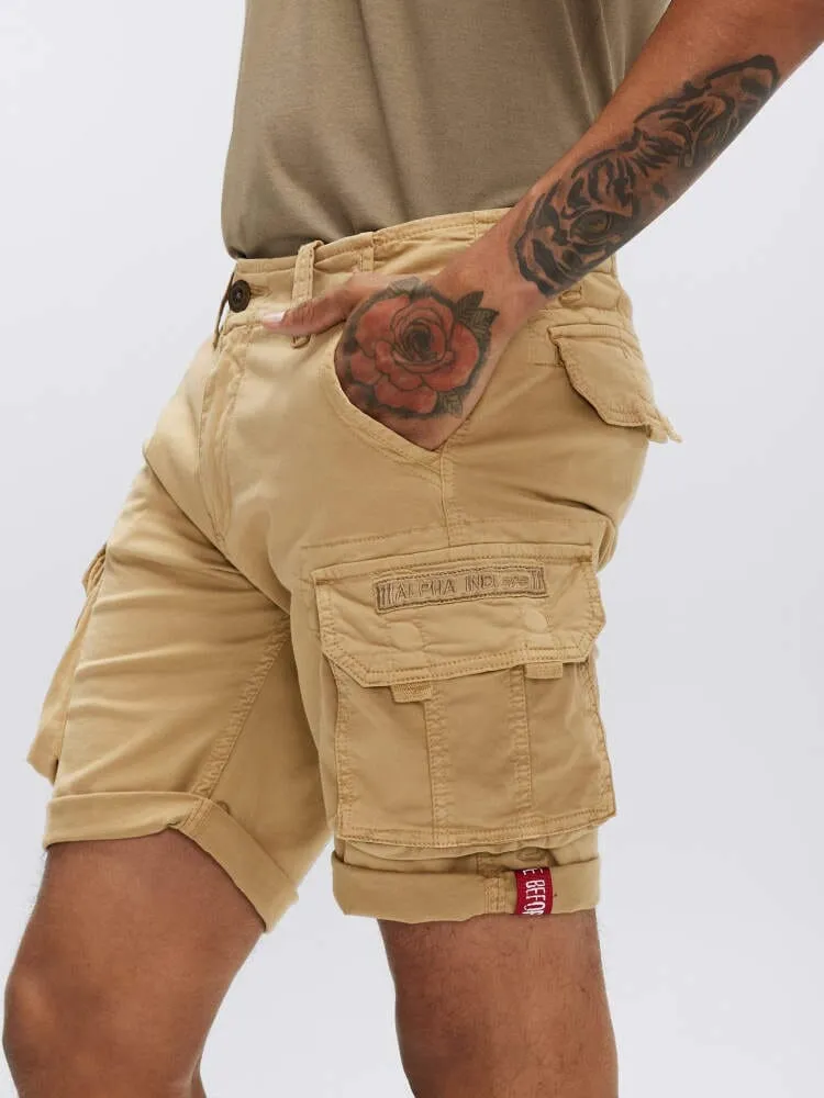 Alpha Industries Crew Short Gen I short cargo noir coton slim