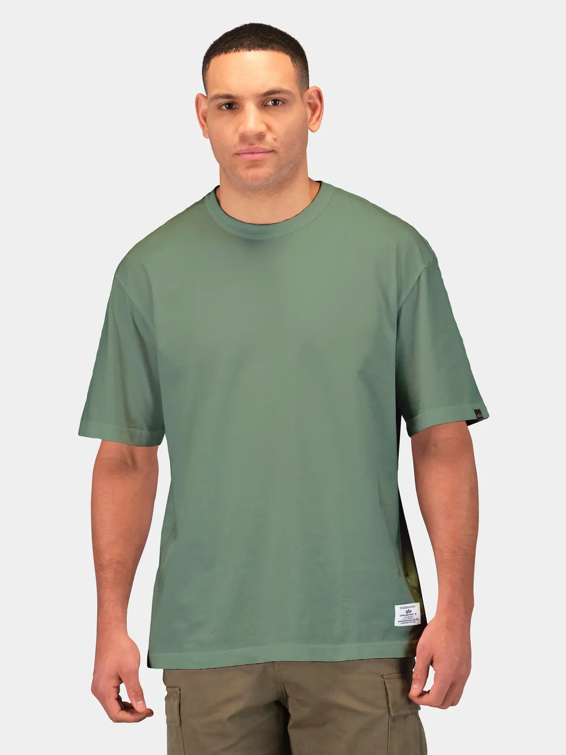 Alpha Industries Relaxed Short Sleeve t-shirt moss coton