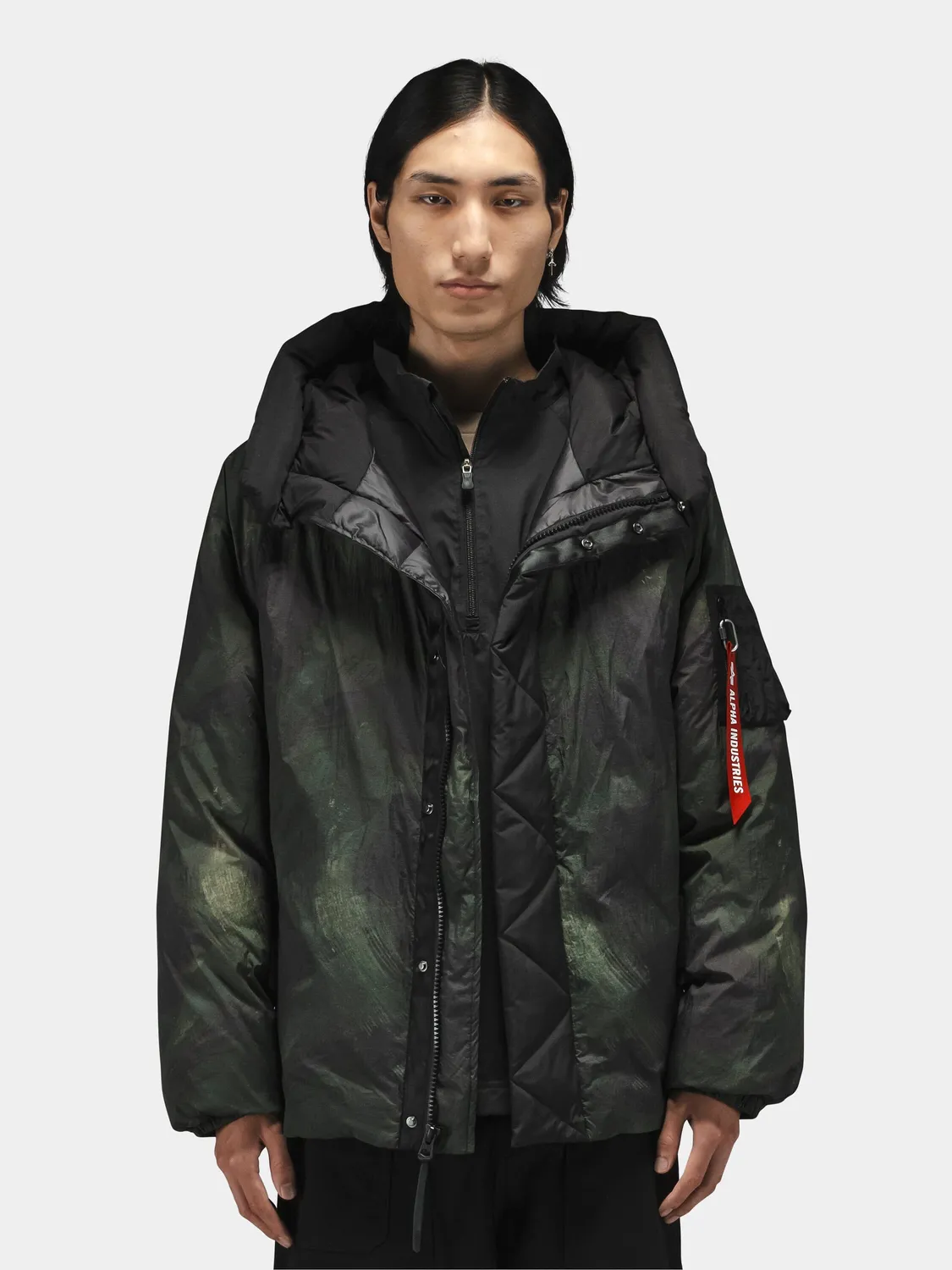 Alpha Industries Sheer Puffer parka homme olive camo duvet