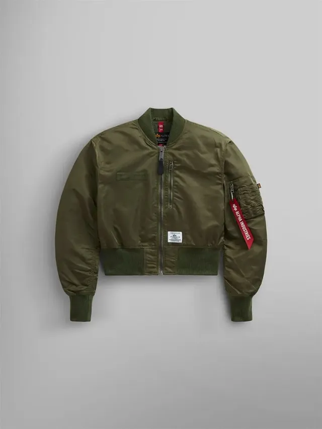 Alpha Industries L-2B Cropped Gen II bomber femme OG-107 Green léger
