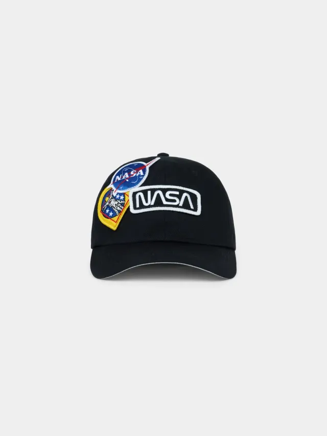 Alpha Industries NASA Galaxy casquette noire coton