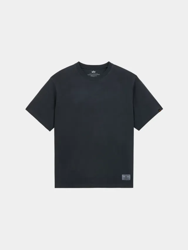 Alpha Industries Essential Battlewash t-shirt coton noir délavé