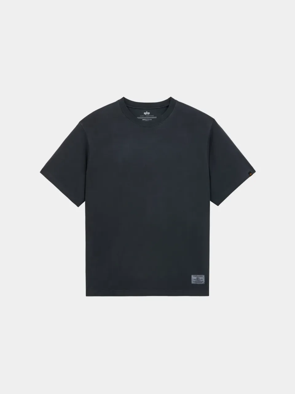 Alpha Industries Essential Battlewash t-shirt coton noir délavé