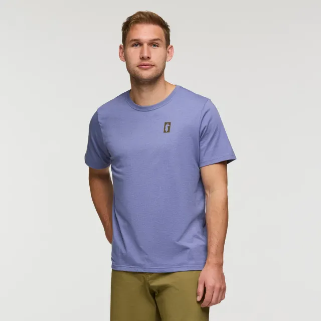 Cotopaxi Gear For Good t-shirt homme Blue Smoke rayé