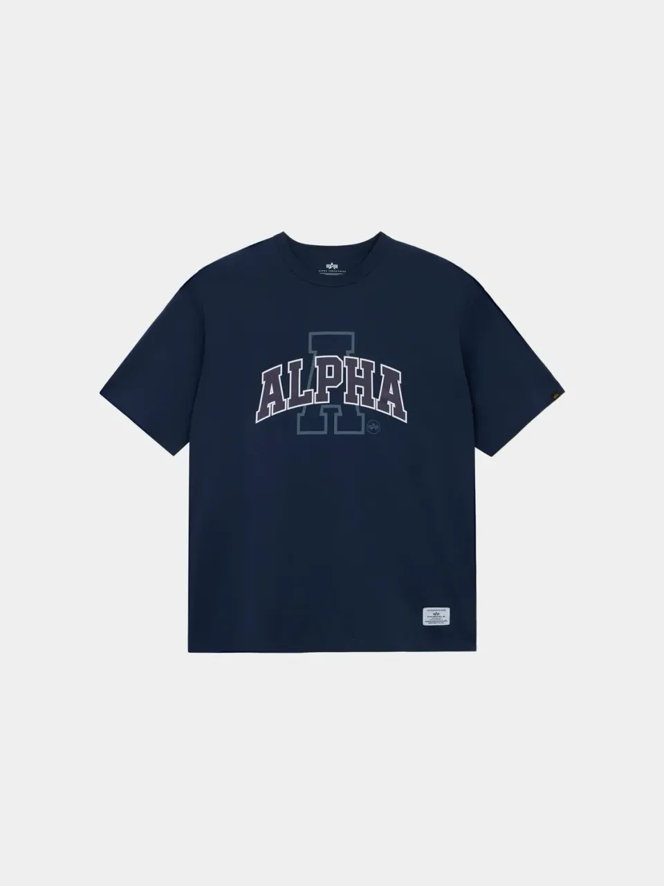 Alpha Industries Collegiate t-shirt coton bleu relaxed