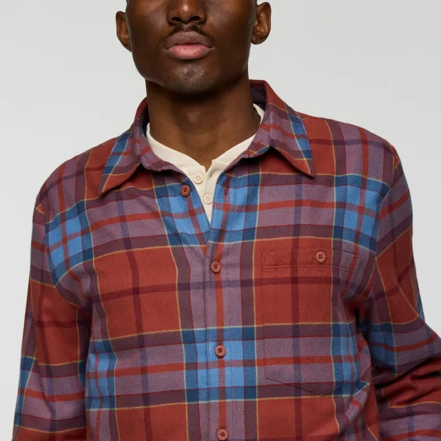 Cotopaxi Quedo Flannel chemise homme Sienna Plaid coton bio