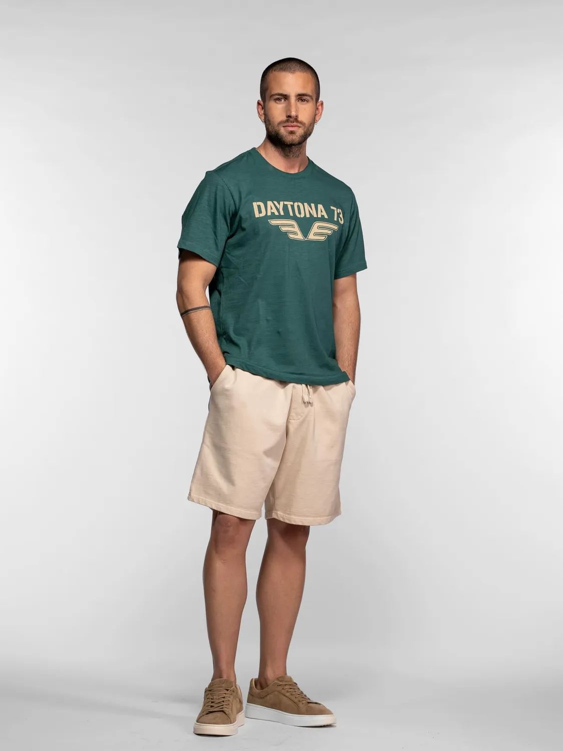 Daytona Beckett short homme coton molleton confort