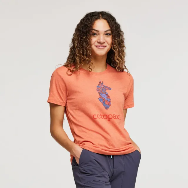 Cotopaxi Altitude Llama t-shirt femme Nectar lama kaléidoscope