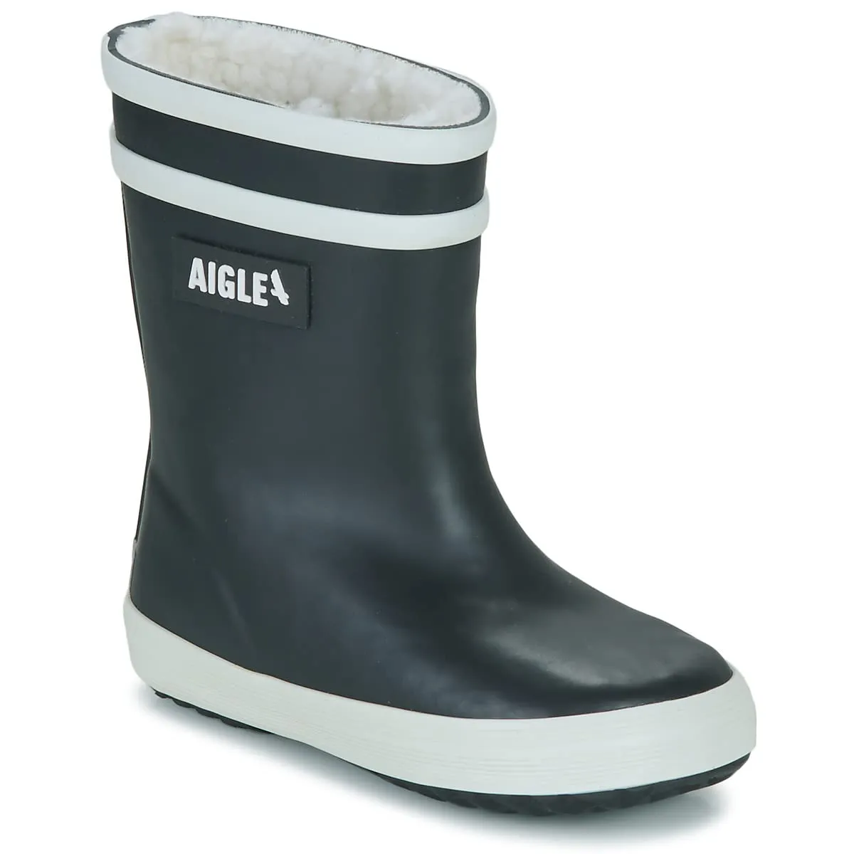 Aigle Baby Flac Fur 2 botte pluie enfant rouge fourrée