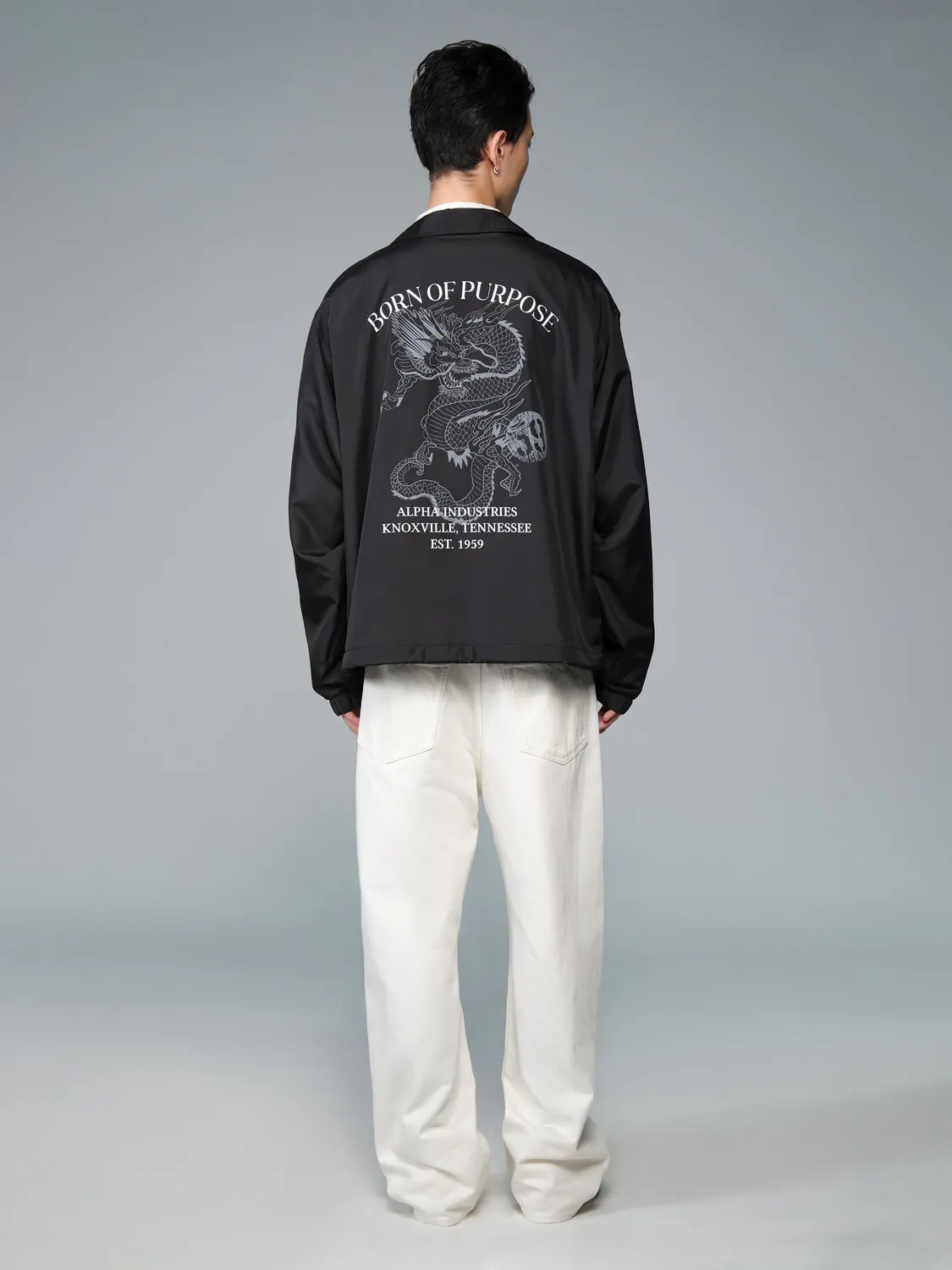 Alpha Industries Hampton Dragon veste coach noir